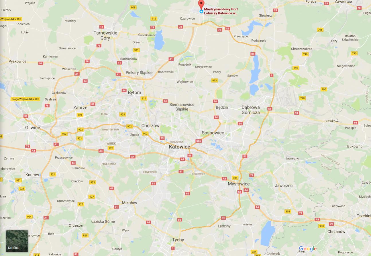 Katowice lotnisko-dworzec dojazd nocą-mkappa.jpg