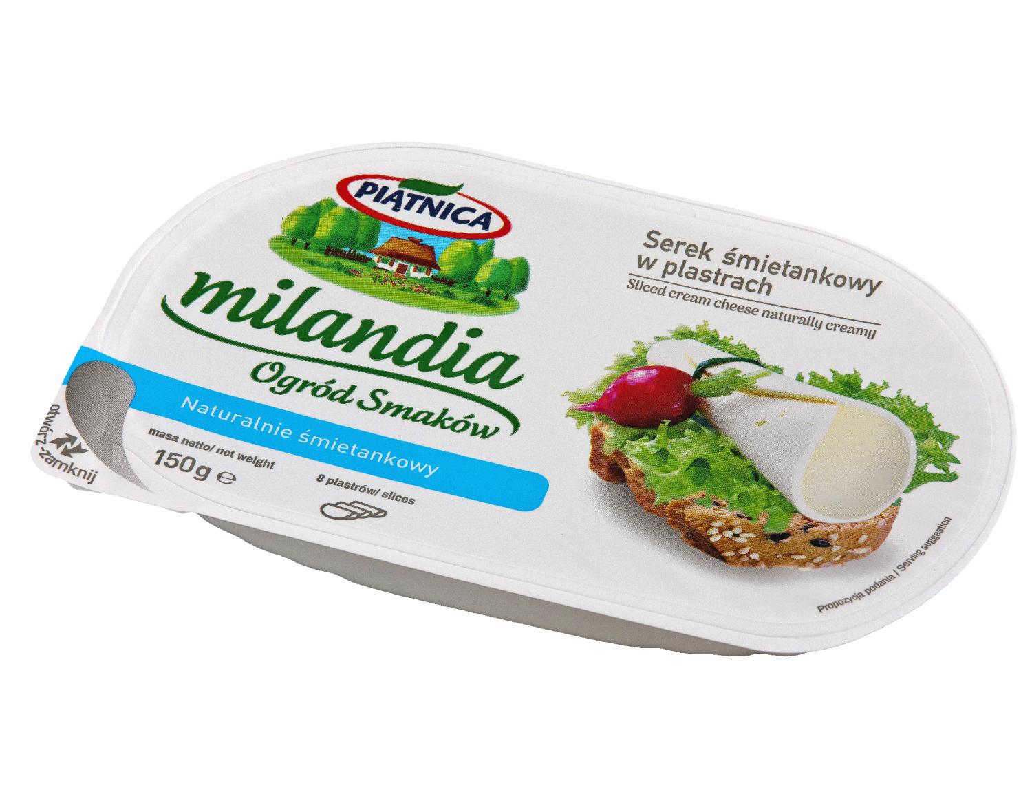 Pokaż talerz - Wizualny foodporn i rozmowy przy jedzeniu !-milandia_serek_smietankowy_w_plastrach_naturalny.jpg