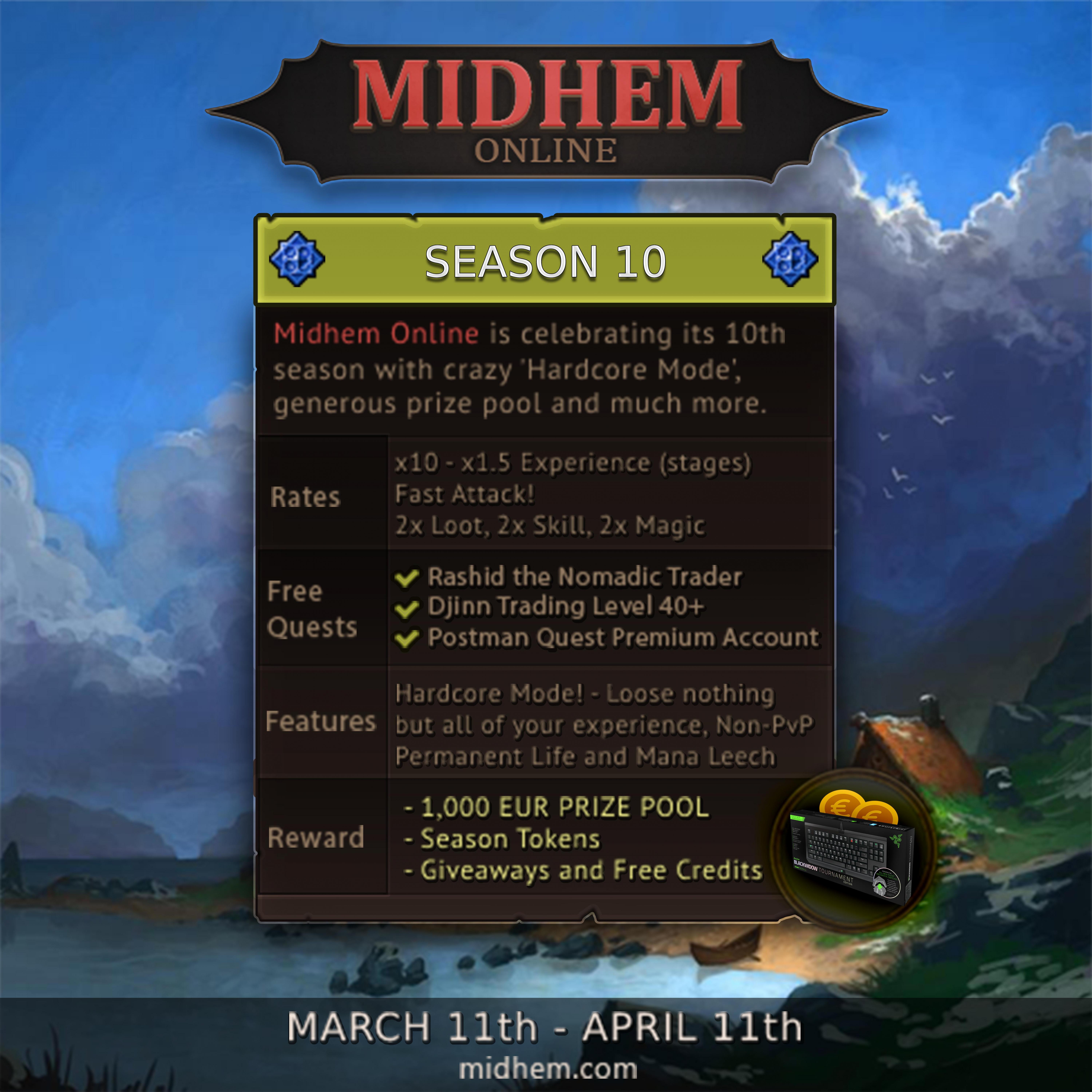 Midhem Online - Tempra Season 10 ? | 1 MONTH ? | 1,000 EUR REWARDS ? | CRAZY MODE ☠ | ⭐⭐⭐⭐⭐ |-mqixogr.jpg