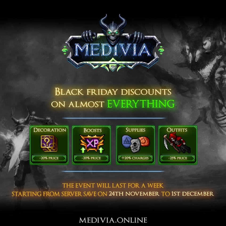 [CUSTOM] Prosperity - Medivia Online | HOTKEYS | HIGHRATE | 17 październik 2025 20:00 CEST-vlc-wes-ofe-h9-n0.webp