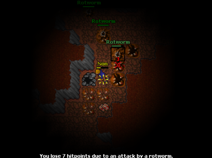 Przygody z Concordii - Nasze Screeny, historie życia tibiantijskiego :-)-7-rotworm-dziura-ded.png
