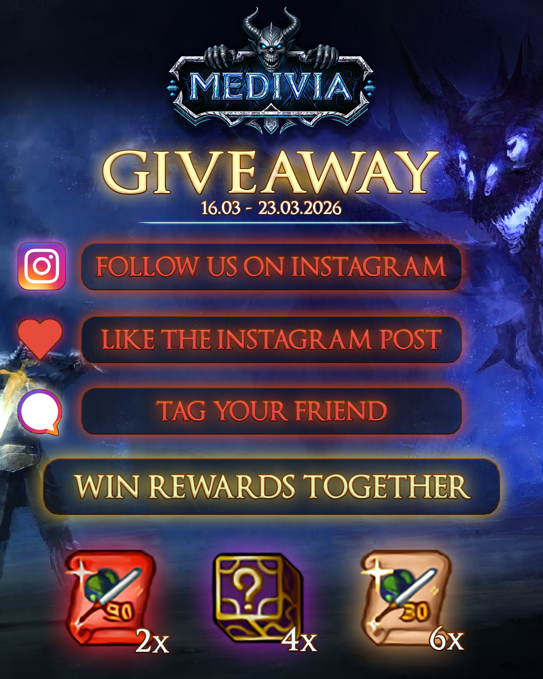 [CUSTOM] Prosperity - Medivia Online | HOTKEYS | HIGHRATE | 17 październik 2025 20:00 CEST-giveawayinstagram.png