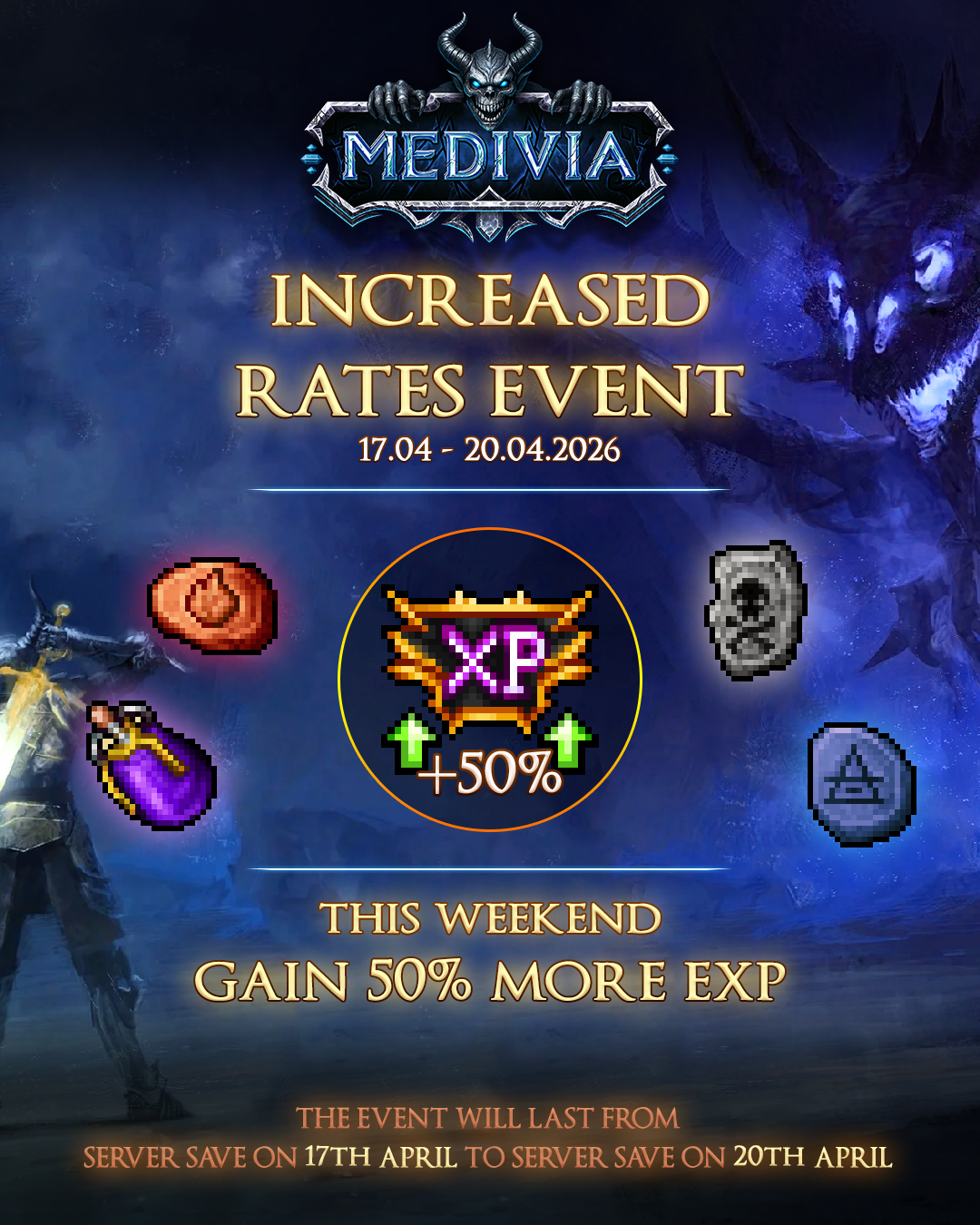 [CUSTOM] Prosperity - Medivia Online | HOTKEYS | HIGHRATE | 17 październik 2025 20:00 CEST-ratesevent.png