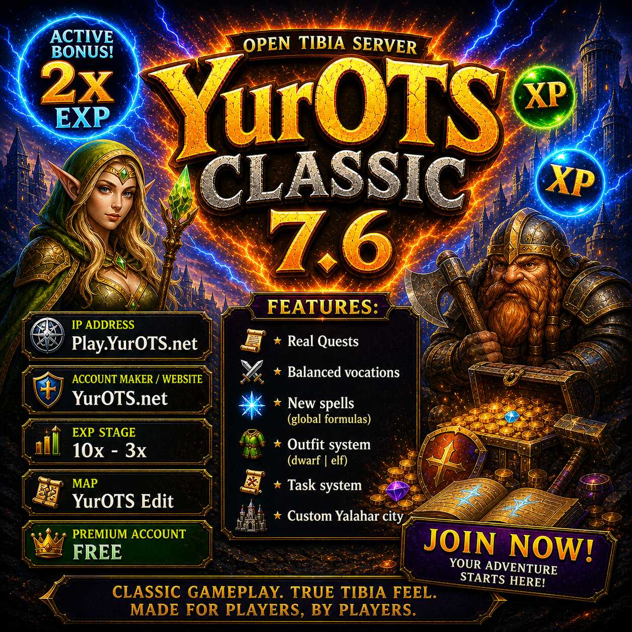 [7.6] YurOTS.net - Classic Tibia Old School Rules Server | 5th December 2025 19:00 CET-yurotsbannerstart.png