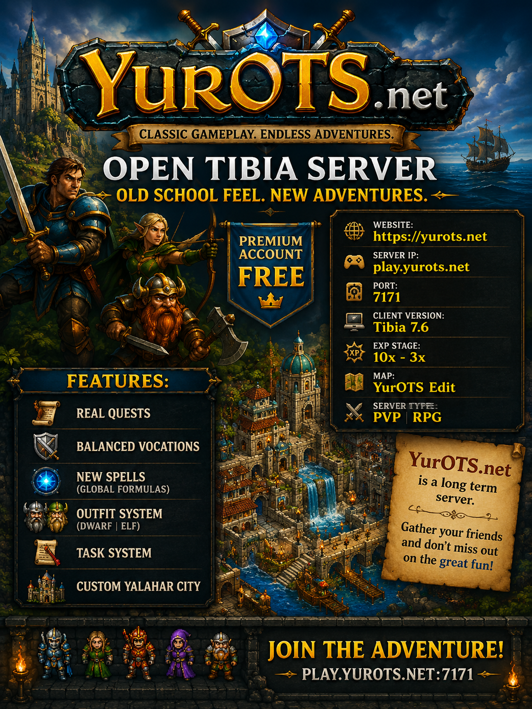 [7.6] YurOTS.net - Classic Tibia Old School Rules Server | 5th December 2025 19:00 CET-yurots.net.png